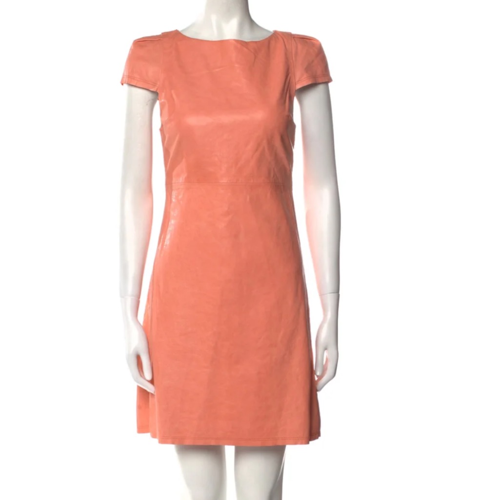 Alice + Olivia 100% Lamb Leather Dress